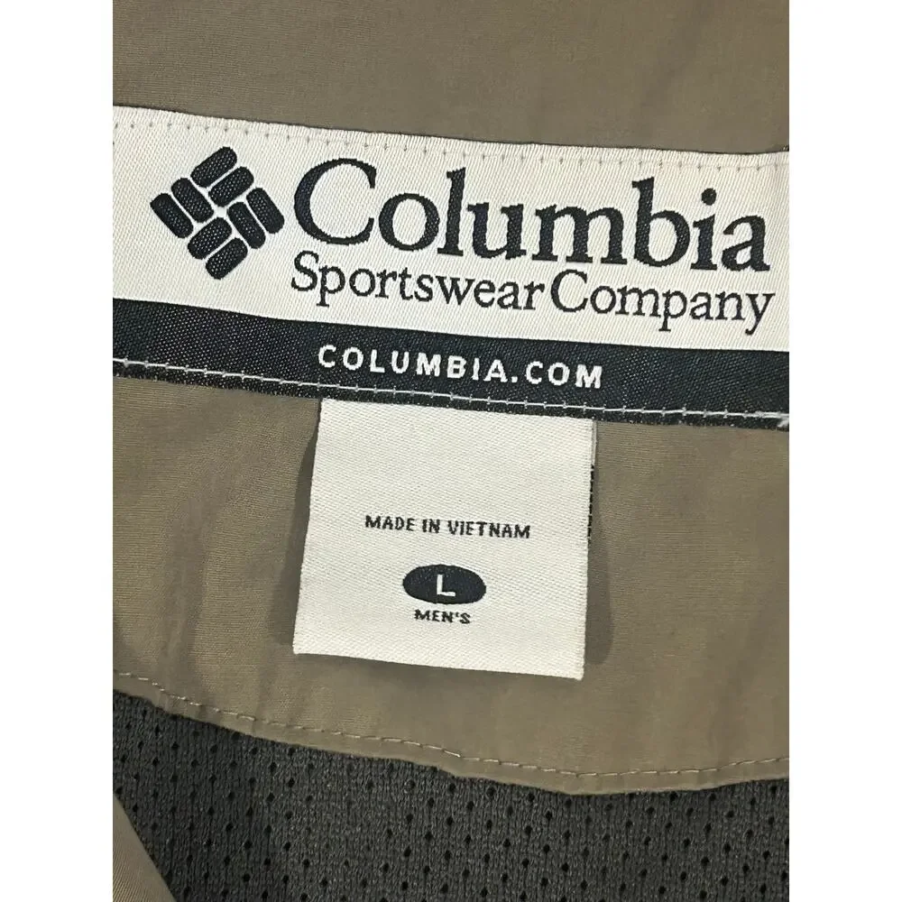 Columbia Sportswear L Lightweight Windbreaker Jacket Full Front Zipper Bomber